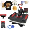 5 en 1 Combo Heat Press Machine Cap Sublimation machine P8001-5